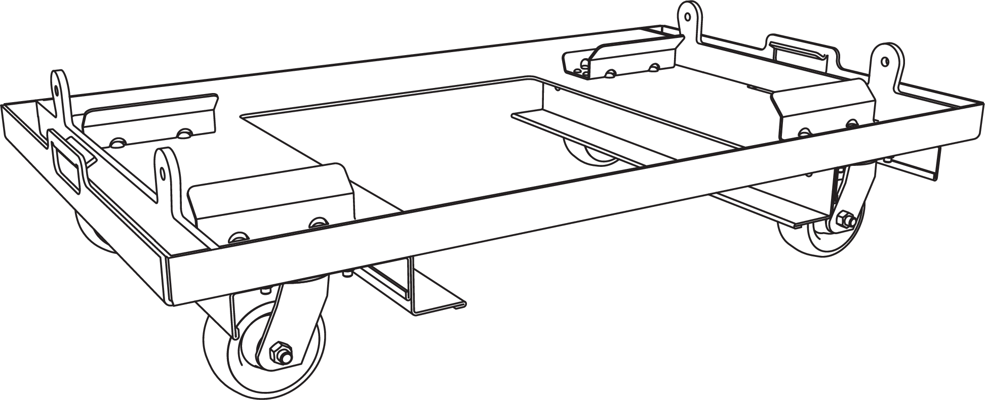MCF-2100_caster_frame_rails_on.ai